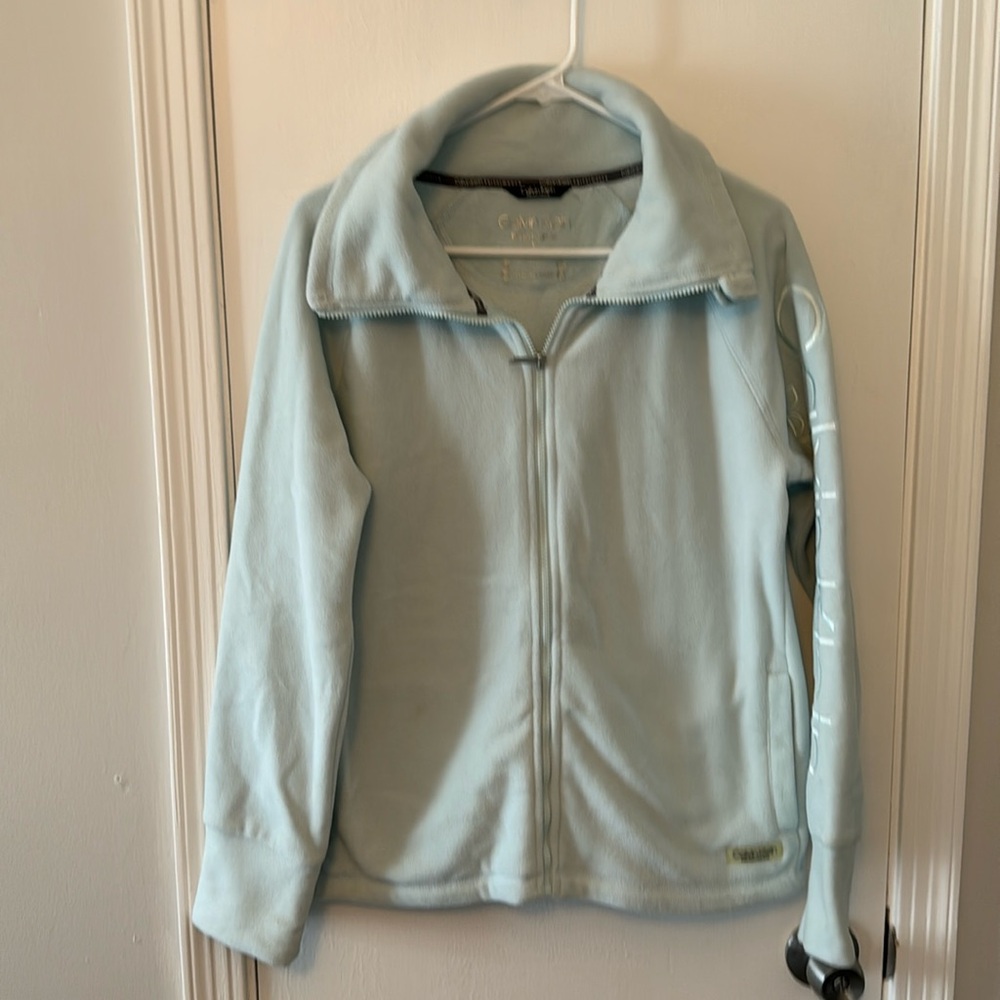 Calvin Klein performance light blue fleece size medium